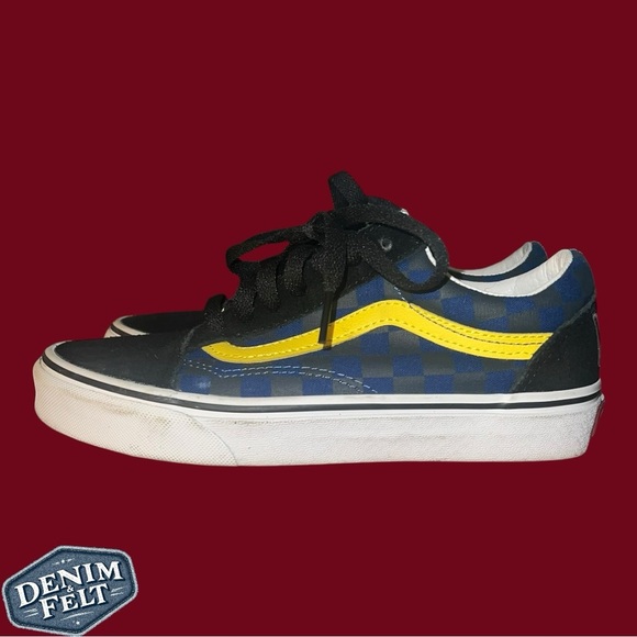 Vans Unisex Old Skool Off The Wall Checkerboard Rally Sneakers | Red/Blue | NEW - Picture 10 of 16